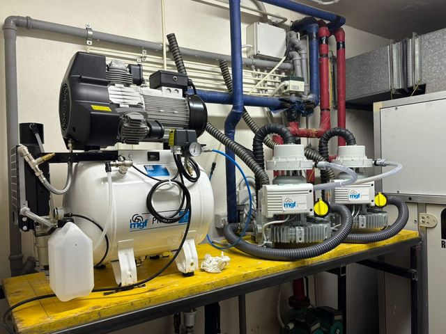 Manutenzione compressore e aspiratore odontoiatrico MGF
